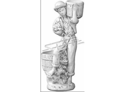 Figura Vaso da fiori bianco Vaso per piantare Decorazione Statua Vasi per fiori Giardino