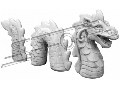 Figura Serpente Drago Giardino Statua Scultura Sculture Figure