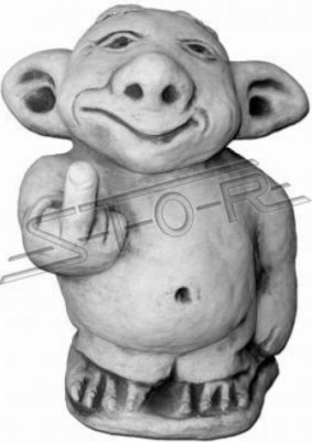 Figura Statua Giardino Decorazione Decorazione Dito medio Statua