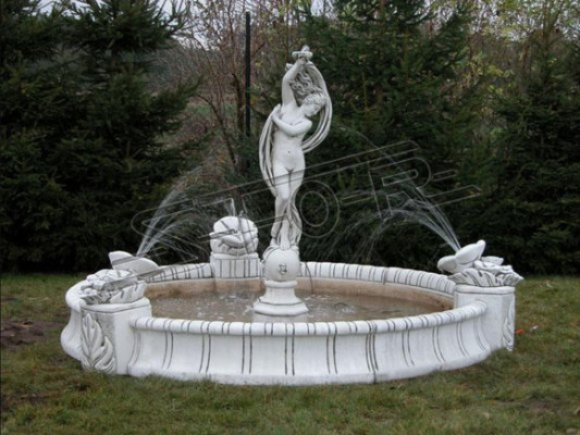 Figura Statua XXL Giardino Statua Acqua Colonne Scultura Statue