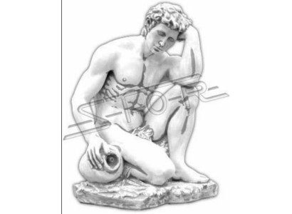 Fontana Pozza Figura Statua di Adamo Figure Sculture Statue decorative