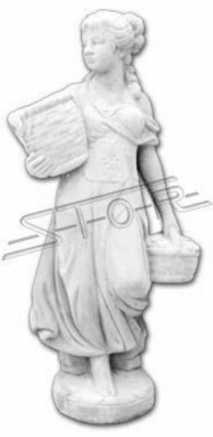 Signora statua design da 110 cm per giardino, scultura in figura.   Donna statua design di 110 cm per il giardino, scultura a figura.