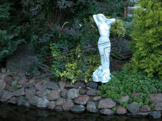 Signora 69cm Scultura Design Statua Figure da Giardino Statue  Signora 69cm Sculpture Design Statua Figura da Giardino Statue