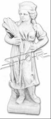 Signora statua di design di 80 cm per il giardino. Figure decorative e statue.  Signora statua di design da 80 cm per il giardino. Figure decorative e statue.