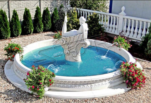 Statua da giardino Fontana Figura da giardino alta 192 cm Scultura da giardino Figura ornamentale per stagno  Statua da giardino Fontana Statua da giardino alta 192 cm Scultura da giardino Ornamento da stagno