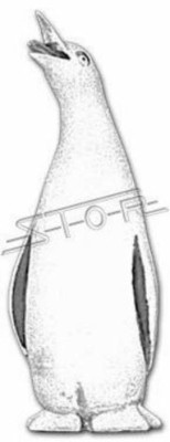 Decorazione da giardino, statua di pinguino, scultura, figure, sculture, figura di designer.