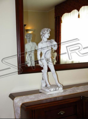 Decorazione da giardino 59cm David Terrazza Figure in pietra Figurine Decorazione Scultura