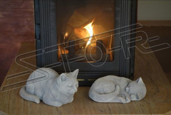 Giardino Decorazione Gatto decorativo Terrazza Statue di pietra Figura statua