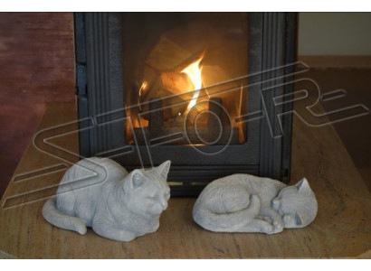 Giardino Decorazione Gatto decorativo Terrazza Statue di pietra Figura statua