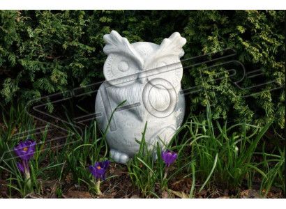 Decorazione da giardino gufo figure decorative in pietra per terrazze natura statua.