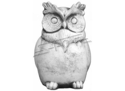 Decorazione giardino Gufo Terrazza Pietra Figure decorative Figura Natura Statua