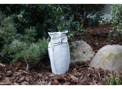 Decorazione da giardino Gufo Terrazza Figure di pietra Figura decorativa Statua naturale