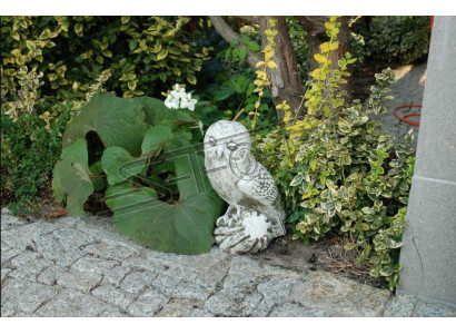 Decorazione da giardino Gufo Terrazza Statua in pietra Figura Decorativa Statua