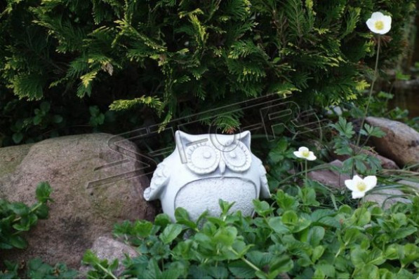 Decorazione da giardino Gufo Terrazza Statua di pietra Figure Figura Statua Scultura