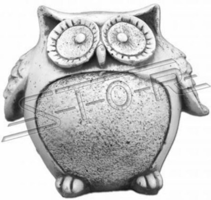 Decorazione da giardino Gufo Terrazza Statua di pietra Figure Figura Statua Scultura