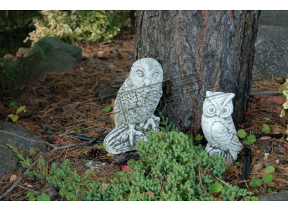 Decorazione da giardino Gufo Terrazza Statua di pietra Figure naturali Statua decorativa