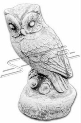 Decorazione del giardino gufetto terrazza pietra natura figure figura statua decorativa