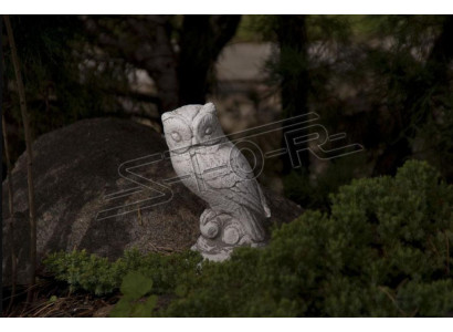 Decorazione del giardino gufetto terrazza pietra natura figure figura statua decorativa