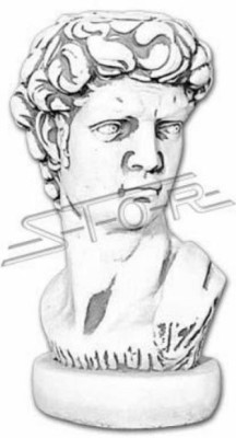 Adam Bust Scultura Design Statua da Giardino Figure Statues