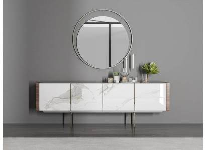 Sala da pranzo di lusso con design moderno credenza con specchio Arredamento nuovo