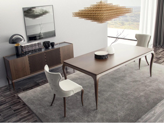 Set da pranzo di lusso 6 pezzi Nuovo Tavolo da pranzo 4 sedie Arredamento Madia