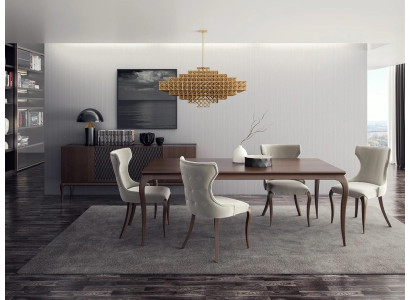 Set da pranzo di lusso 6 pezzi Nuovo Tavolo da pranzo 4 sedie Arredamento Madia