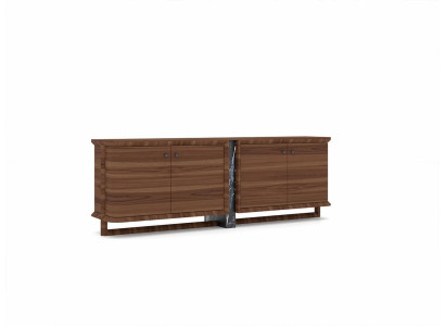 Sideboard di lusso completo con 2 specchi Design armadio in legno Mobili da sala da pranzo