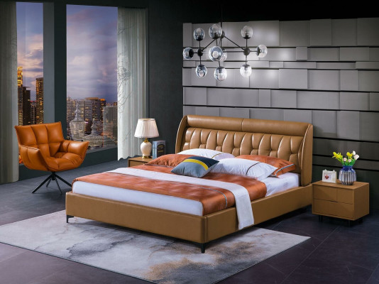 Lussuoso set da camera da letto con letto e 2 comodini, mobili da hotel, set da soggiorno 3 pezzi!