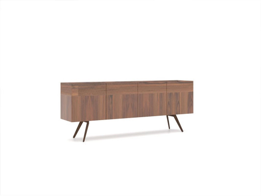 Design moderno Sala da pranzo Completo Tavolo da pranzo 4 sedie Buffet di lusso Nuova vetrina