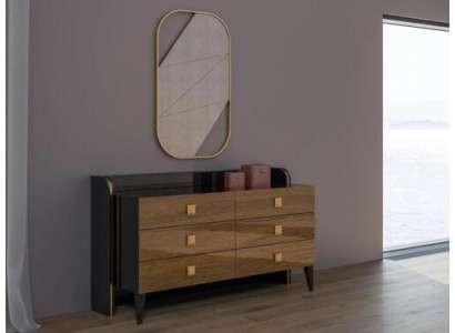 Moderna cassettiera da camera da letto di lusso con specchio Design armadio mobili