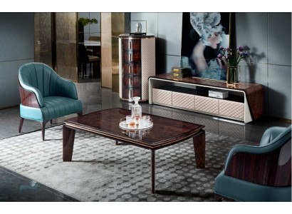 Soggiorno di lusso Mobili Sideboard Armadio in pelle Lucido rtv tv