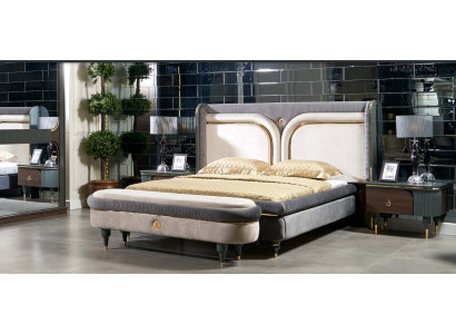 Design di lusso Pouf Imbottito Moderno Tessuto Relax Divano da appoggio Stile italiano