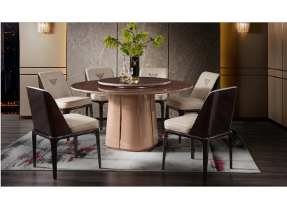 Tavolo da pranzo Tavolo Mobile Sedia a sdraio Sedia Set 5 pezzi. Gruppo Sala da pranzo di design