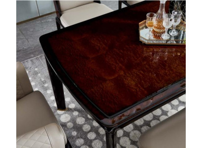 Tavolo da pranzo marrone, tavoli di design moderni, mobili da design di lusso per la sala da pranzo.