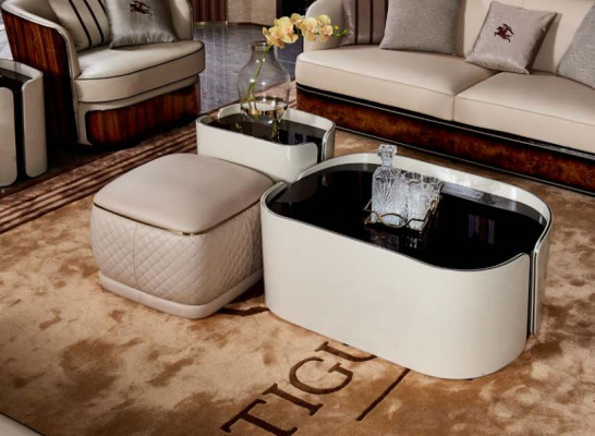Tavolino da salotto design moderno in legno bianco di lusso nuovo tavolo creativo per il soggiorno