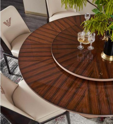 Gruppo lussuoso di sedie, set di poltrone da disegno, mobili da design di lusso per la sala da pranzo in legno, 4 sedie.