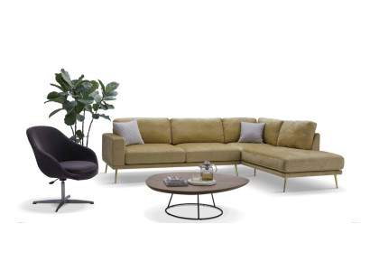 Design divano angolare in tessuto a forma di L Divano divano design Tessuto Decorazione Moderna