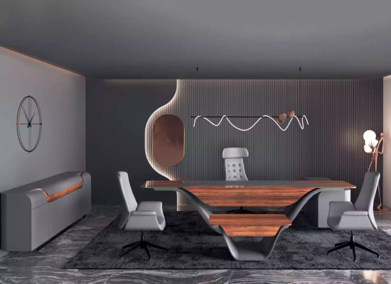 Design scrivania d'angolo Arredamento ufficio Ufficio Capo Mobili per lo studio Mobili da ufficio nuovi