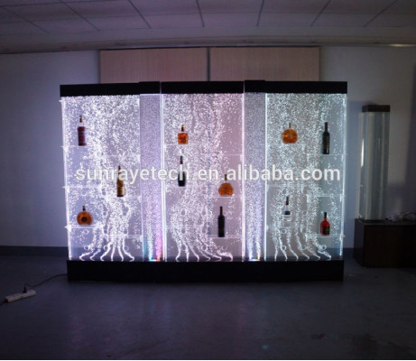 Mobile a LED per bar, parete d'acqua, colonna decorativa, banco bar illuminato, pareti d'acqua.