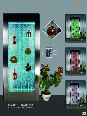 Barra d'acqua a led parete colonna colonne d'acqua banco scaffali decorativi designer.