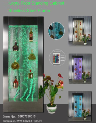 Led acqua parete bar scaffale colonna colonne d'acqua decorazione banco scaffali designer