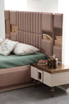 Camera da letto set completo 4 pezzi letto 2 comodini armadio Letti