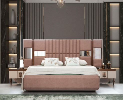 Camera da letto set completo 4 pezzi letto 2 comodini armadio Letti