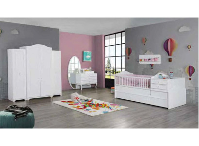 Mobile moderno in legno per camera da letto giovanile per bambini bianco design mobili nuovo