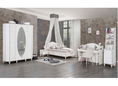 Libreria Scrivania Mobili per la camera dei giovani Scaffali in camera da letto per bambini Set di 2 pezzi