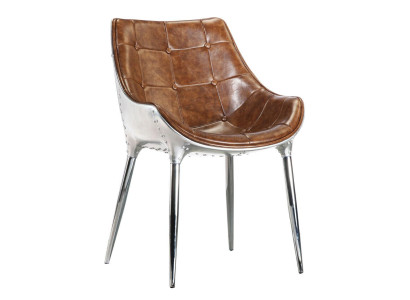 Design sedia imbottita sedie seduta schienale ufficio sala da pranzo 1x sedia sedia in pelle