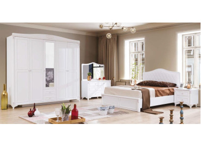 Comodino bianco design compatto di lusso per la camera da letto