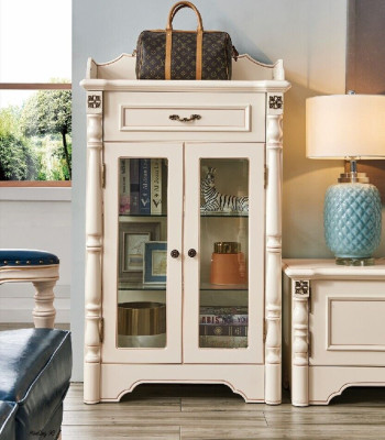 Armadio Como Vetrina Stile coloniale Mobili Credenza Credenza Armadi Legno Nuovo