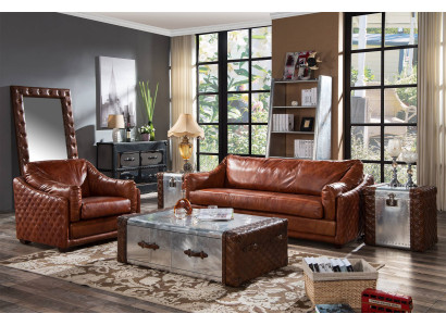 Set divano imbottito sofa poltrona 2 pezzi insieme 31 posti a sedere nuovo