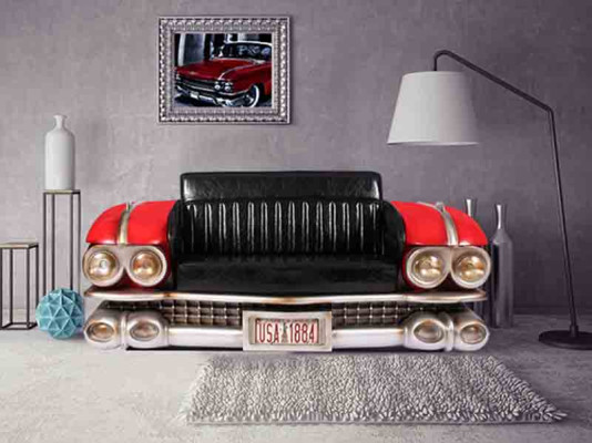 Divano Auto Mezzo veicolo Divano Cinema Divano in pelle con rivestimentobicchieri.